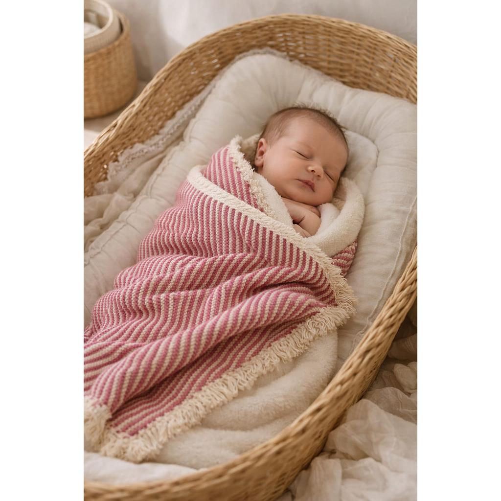 REBOZO TEJIDO FRESA