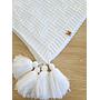 REBOZO TEJIDO POMPONES